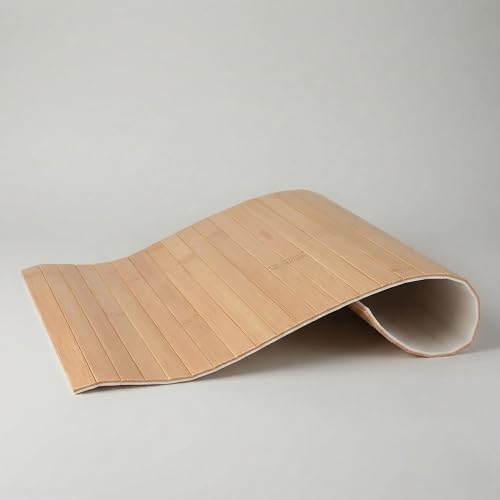 Katlanır Bambu Koltuk Kenarı Tepsisi Mat | 32x45 cm | Geniş Kolçak Masası | İçecek, Atıştırmalık ve Tablet Standı | Doğal Ahşap