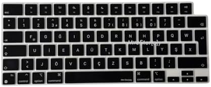Alternative view of MacBook Türkçe F Klavye Koruyucu Yeni F Düzen M1-M5 | A2681 A3113 A3240 A3449 A2941 A3241 A2442 A2779 A3426 A3434 A2485 A3429 | Silikon Keyboard Cover Touch ID Siyah