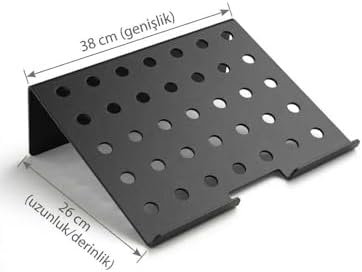 Alternative view of Metal Laptop Standı MacBook Laptop Standı Dizüstü Bilgisayar Yükseltici Stand Notebook Standı Soğutmalı Ergonomik Laptop Yükseltici Masaüstü Stand (Siyah)