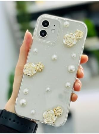 Alternative view of Iphone 12 ve 12 Pro ile Uyumlu İNCİ GÜL Tasarım Oyuncaklı Esnek Silikon Kılıf