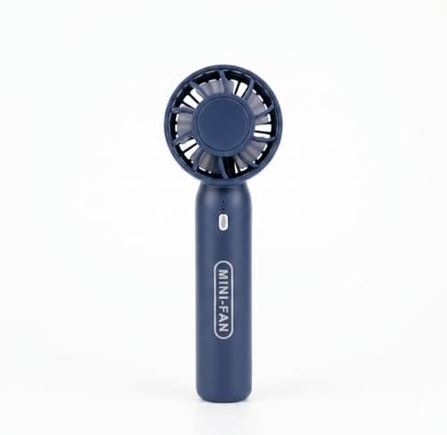 Mini-Fan Taşınabilir El Fanı, Masaüstü Standlı, USB Şarjlı, 16 cm, 3 Kademeli Hız Ayarlı Masaüstü & El Tipi Kompakt Boyut, Mavi - Görsel 2