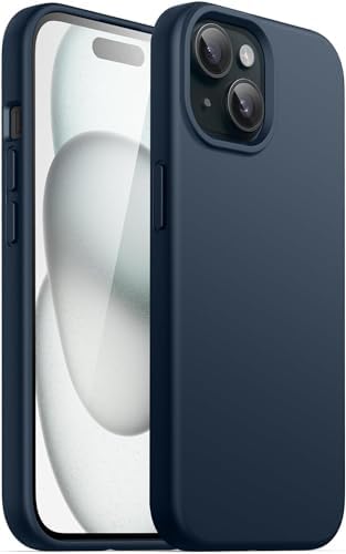 Alternative view of & AKSESUAR iPhone 14 Plus / 15 Plus İle Uyumlu içi Kadife dışı mat yapıya sahip Koruma Sağlayan Lansman Silikon Kılıf (Lacivert)