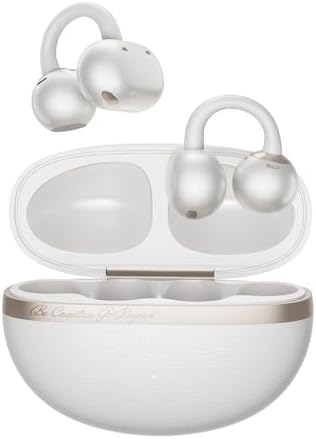 QCY Crossky C50 Kulakiçi Klipsli Açık Kulak Kablosuz Bluetooth 6.0 Kulaklık, 4 Mikrofonlu Kulaklık, 35H Çalma Süresi Kulak Manşeti, Koşu/İncelik için Rahat, IPX5 Su Geçirmez, Ultra Hafif - Görsel 3