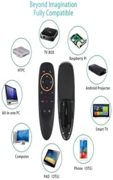 Sesli kumanda Air-Mouse 2.4G kablosuz ses hava faresi klavye uzaktan kumanda TV Box PC için - Görsel 3
