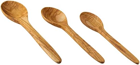 Alternative view of El Yapımı Zeytin Ağacı Mutfak Seti – 3 Parça Tahta Kaşık | Doğal Ahşap | 30 cm