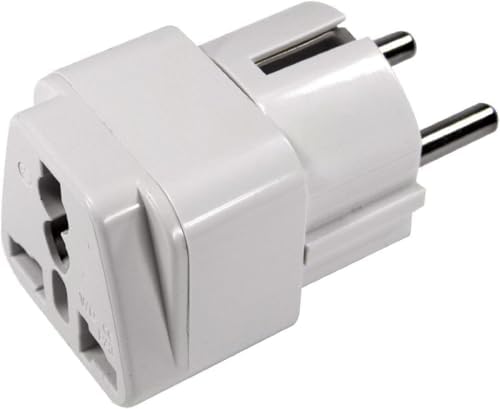Evrensel Adaptör Seyahat Fişi Beyaz AB Normu - 250V AC 10~16A İngiliz ve Amerikan Fiş Dönüştürücü Priz Adaptör - Görsel 3