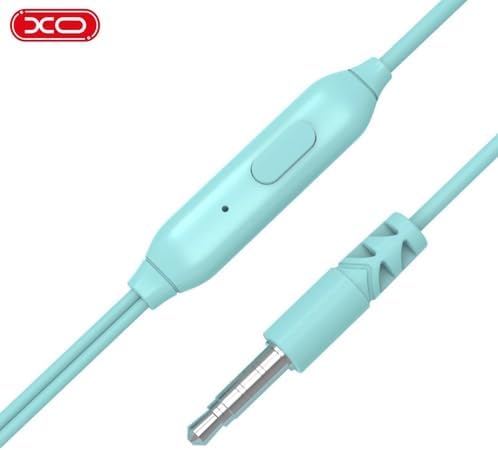 Alternative view of XO EP50 3.5mm Aux Girişli Mikrofonlu Kablolu Kulaklık - HD Ses Kalitesi, Multimedya Tuşlu ve Silikon Uçlu Kulak İçi Kulaklık - Mavi (Pembe)