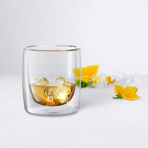 Çift Camlı 2'li Viski Bardağı, 266 ml, Cam, Şeffaf Cam - Görsel 3
