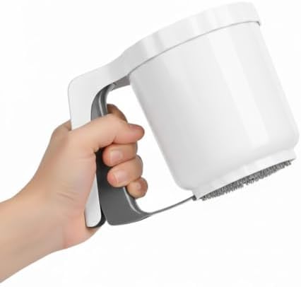 Basmalı Un Eleği 11x10 cm – Tek Elle Kullanım, Paslanmaz Tel Süzgeç, Hamur ve Tatlılar İçin Pratik Elek