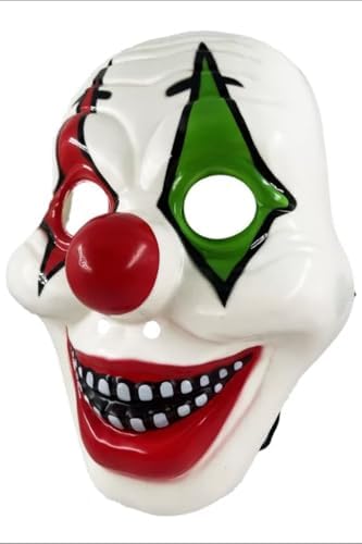Alternative view of Cadılar Bayramı Halloween Maske Palyaço Kırmızı Yeşil