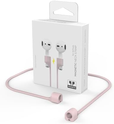 Mıknatıslı Kulaklık Askısı | AirPods ve TWS Kulaklıklarla Uyumlu Boyun Askısı, Silikon Kordon, Spor ve Günlük Kullanım İçin Düşme Önleyici Tutucu Pembe - Görsel 3