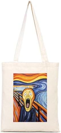 Alternative view of Munch Çığlık Tablosu illustrasyon Bez Çanta