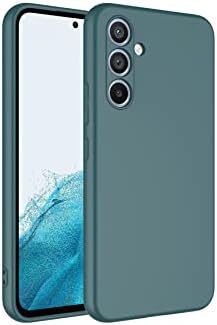 Galaxy A54 ile Uyumlu Kapak İçi Kadife Kamera Korumalı Lansman Silikon Kılıf - Yeşil - Görsel 3