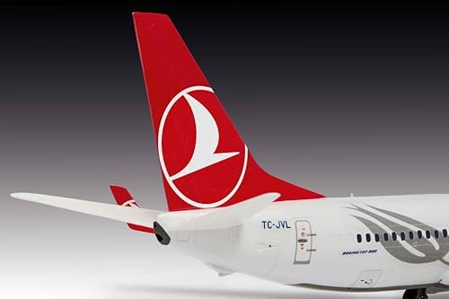 63772 Model Seti Boeing 737-800 "Türk Hava Yolları 1:144 Ölçekli Yapısız Plastik Model Kiti Aksesuarlı - Görsel 3