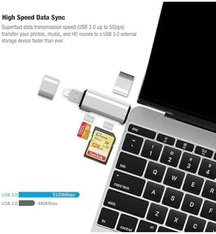 ADS-103 Macbook Uyumlu Type-C to USB 3.0 Flash Otg Veri Aktarım Sd Tf Tak Çalıştır Kart Okuyucu Çevirici Hub Adaptör - Görsel 3