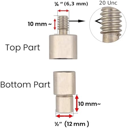 Alternative view of 9,5 mm Memeli Perçin Kalıbı, El Presi ile Uyumlu, Üst Diş 1/4 Alt 1/2 Yuva