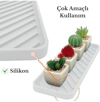 Silikon Yağdanlık Yağlık Standı Altlık,çok Amaçlı Organizer Sunumluk,sabunluk Altlığı 1 ADET BEYAZ