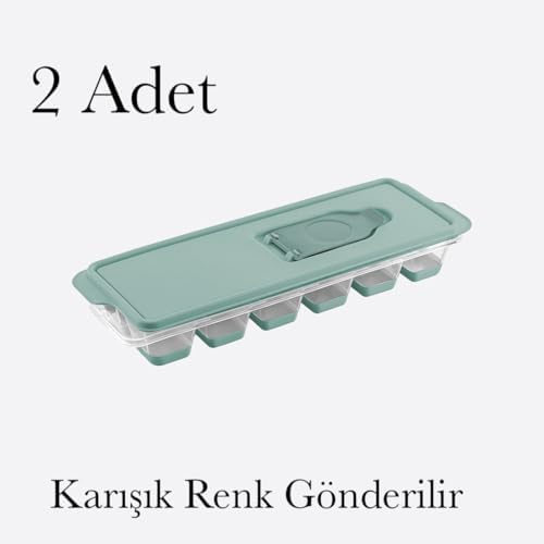 Alternative view of Silikon Tabanlı Buz Kalıbı 2 Adet Dünya Plastik Bpa İçermez Buzluk