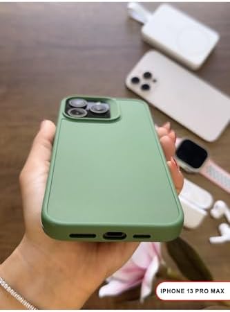 Kamera Korumalı Darbeye Dayanıklı Renk Atmayan Keep Silikon Kılıf Haki iPhone 13 Pro Max ile uyumlu - Görsel 2