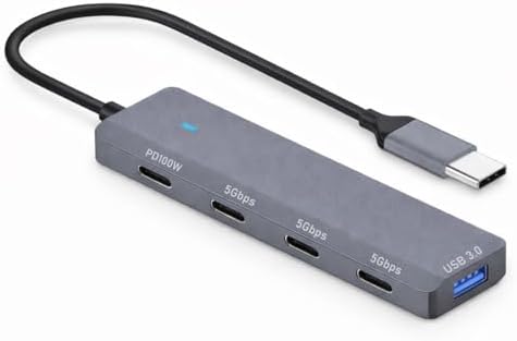 USB-C 3.0 Hub Çoklayıcı Type-C Extender 5Gbps Hızlı Veri Aktarım PD 100W Şarj Destekli USB Çoklayıcı Adaptör Laptop Tablet Telefon için USB 3.0 Çoklu Port Dönüştürücü | ADS-311 - Görsel 3