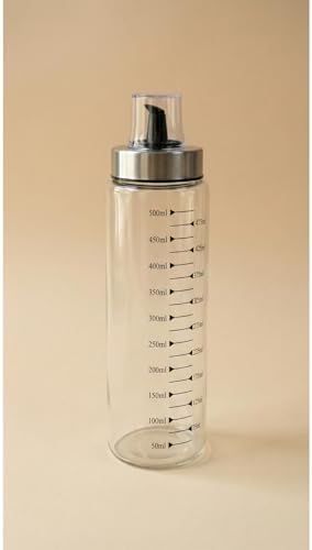 Alternative view of Metal Kapaklı Ölçülü Yağdanlık, Cam, Şeffaf, 550 ML