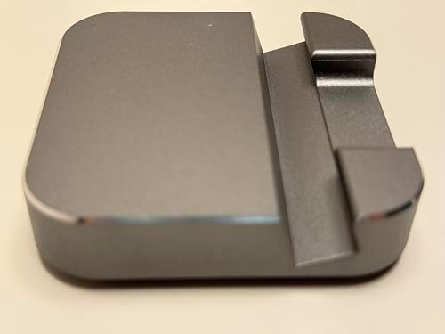 Premium Alüminyum Cep Telefonu Standı, Gümüş Grisi, Ekran Kaydırma Hareketi Destekli, Ergonomik Kompakt Tasarım, iPhone ve Android ile Uyumlu, Masaüstü Kullanım (Uzay Gri)