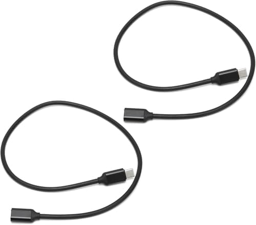 50cm Type-C Uzatma Kablosu – 60W Hızlı Şarj ve 3A Akım Destekli USB-C Erkek Dişi Kablo | 24Pin 56K Dirençli Dayanıklı | Laptop, Tablet ve Telefon ile Uyumlu (50cm) | ZR73 - Görsel 3