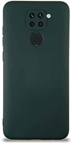 Xiaomi Redmi Note 9 ile Uyumlu Kapak İçi Kadife Kamera Korumalı Lansman Silikon Kılıf - Yeşil