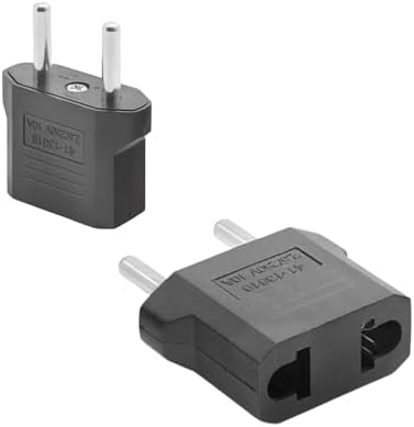 Amerikan Fiş Çevirici Adaptör | US to EU TR Priz Dönüştürücü | 10A 250V Güvenli Bağlantı | Siyah Seyahat Adaptörü | Laptop, Telefon Şarj Cihazları ve Küçük Ev Aletleri ile Uyumlu