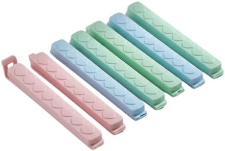 Poşet Klipsi 10 cm – Gıda Poşeti Kapatma Mandalı, 6 Adet Çok Amaçlı Plastik Klips, Mutfak ve Saklama için (Renkli Set) - Görsel 3