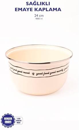 Alternative view of Mood Emaye Karıştırma Ve Salata Kabı 24Cm 4 Litre (Ocağa Da Koyulabilir)