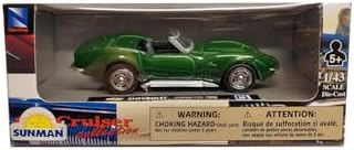 NEWRAY 1:43 Diecast Koleksiyon Metal Araba 1969 Chevrolet Corvette - Görsel 3