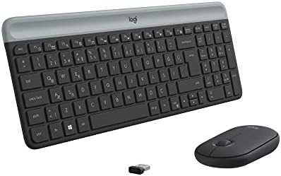MK470 Slim Combo Kablosuz Klavye Mouse Seti, 12 FN Kısayolu ile Kompakt Klavye, Sağ ve Sol Elle Kullanılabilir, 10 m Kullanım Mesafesi, Sessiz, Türkçe Q Klavye, Siyah - Görsel 3