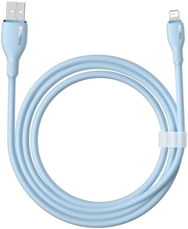 Pudding Hızlı Şarj Özellikli Lightning Kablo 2.4A, 1.2 Metre, Mavi