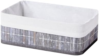 Alternative view of Bambu Çok Amaçlı Saklama Kutusu Düzenleyici Büyük Boy Organizer, Dekoratif Bambu Düzenleyici GRİ (33x23x12cm)