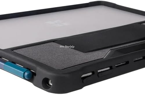 Microsoft Surface Pro Darbe Emici Tablet Kılıf Rugged Sert Koruyucu Kapak Uyumlu Pro 7 Pro 6 Pro 5 Pro 4 Hybrid PC TPU Çerçeve Kickstand Destekli Kalem Yuvalı Siyah - Görsel 3