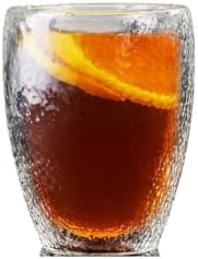 Çift Cidarlı Buzlu Tasarım Kahve, Latte, Su Bardağı, 300 ML, Cam Meşrubat Bardak, 1 Adet - 12221