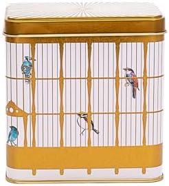 EVLE-Er205-t7 Bird Cage Desenli Kare Metal Saklama Kabı 9x9 Cm (Bird Cage) - Görsel 3