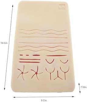 Edulaparoskopi Silikon Dikiş Pedi 19x9 Cm 7 Mm Küçük Boy Eğitim Matı Simülasyon Amaçlı Dikiş Pedi - Görsel 3