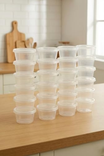 50 Adet 120 ml Saklama Kabı – 4 oz Kemik Suyu, İlik Suyu, Anne Sütü, Sos ve Püre Saklama Kabı, Dondurucu Uyumlu Buzluk Kabı, Sızdırmaz Kapaklı - Görsel 3