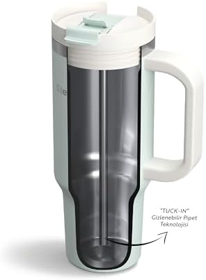 2 Moods Tuck-in Tumbler Sızdırmaz Çelik Termos 900 ML Sprout Green ST-240 - Görsel 3