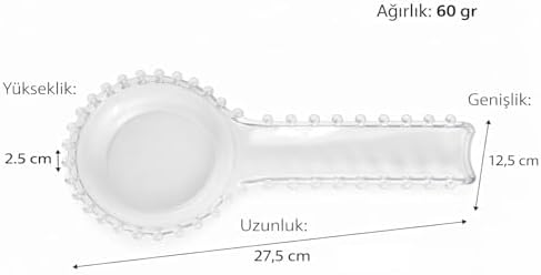 Plastik Kaşıklık, Bocuklu Şeffaf Yatay Kaşık Altlığı – Tezgah Üstü Kullanıma Uygun, Hafif ve Pratik