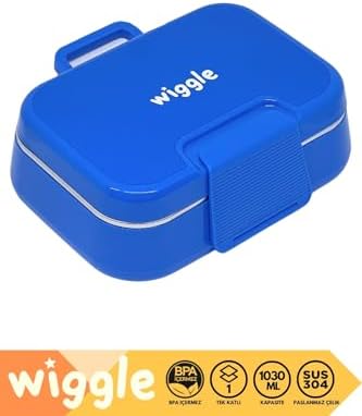 Wiggle 1030ml Lunchbox Tek Katlı 2 Bölmeli Paslanmaz Çelik Sefer Tası Yemek Kutusu