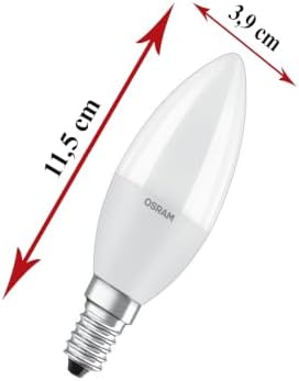 Alternative view of LED Mum Ampul E14, 7,5W ile 60W Aydınlatma, 806 Lümen, 4000K Günışığı, 11,5 cm, 3 Adet
