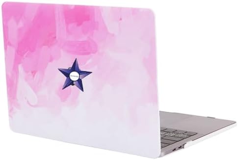 Alternative view of MacBook Air 13.6 İnç Kılıf Uyumlu M2 M3 M4 M5 Sert Koruyucu Hard Case A2681 A3113 A3240 A3449 Darbe ve Çizilme Koruma Pembe