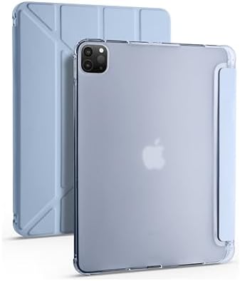 Alternative view of Apple iPad ile Uyumlu Kalem Bölmeli Trifolding Cover Tablet Kılıf Katlanabilir Standlı Otomatik Uyku Modlu Darbe Emici İnce Tasarım (Mavi, iPad 12.9 Air 13 2024/2025)