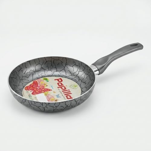 Desert 20 cm Maxi Tava - İç-Dış Gri Siyah Magma Efektli Yapışmaz Kaplamalı Çizilmelere Karşı Dirençli Omlet ve Krep Tavası - Görsel 3