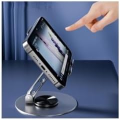 Katlanabilir ve Dönebilir Masaüstü Metal Telefon Tutucu ENF-1332 - Görsel 3
