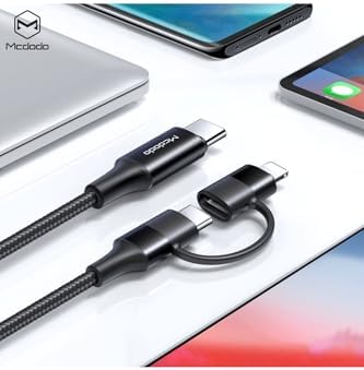 Alternative view of CA-7120 2'Sİ 1 ARADA 60W USB-C - LIGHTNING+TYPE-C VERİ KABLOSU LED'Lİ 1,2M