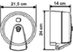Alternative view of VİALLİ K3T MİNİ CİMRİ İÇTEN ÇEKMELİ TUVALET KAĞIDI DİSPENSER ŞEFFAF